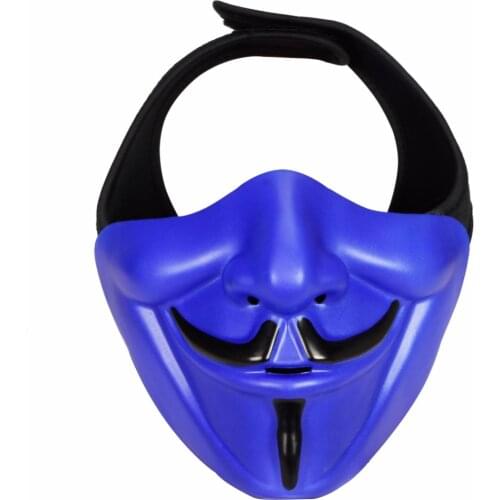 TACTIFANS Tactical Paintball Half Face Party Mask For Airsoft Protective Goggle CS Game Shooting Cosplay Costume Hunting