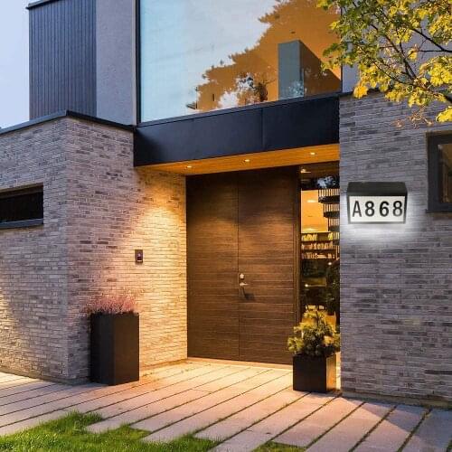 Outdoor waterproof Solar house numbers(0-9) solar illuminated address number