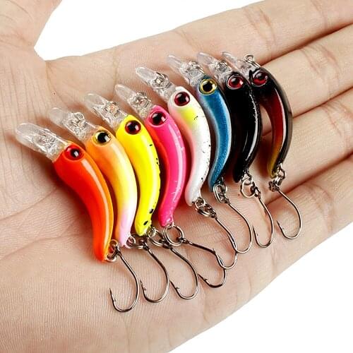 1Pcs Fishing Lure 3.7cm/1.5g Crankbait Wobbler Sinking Fishing Crankbaits Jig Bait Ice Hard Lure Mini Wobblers Pesca Crankbait