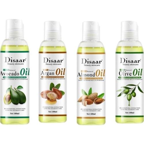 100ml Disaar Massage Essential Oil SPA Relaxing Body Oil Almond Shea Olive Argan Oil Natural Extract Moisturizing Skin Care