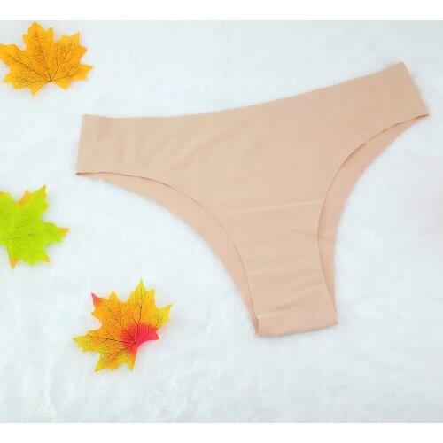 2018 Seamless Thong Sexy Panties Underwear Women Ultra-thin Traceless Cheekinis tanga Bikini G string Briefs bragas calcinha