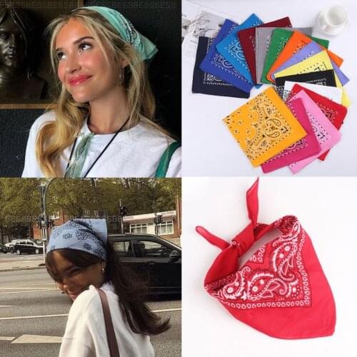 2020 the New Square Silk Scarf Women Fashion Print Small Neck Scarfs Office Lady Hair Band Foulard Hand Kerchief Female Bandana