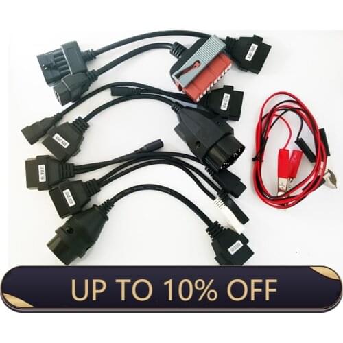 2020 OBD2 Cables full set 8pc car cables Diagnostic Tool for car for VD TCS CDP Pro Plus Car Cable Interface OBDII scanner cable