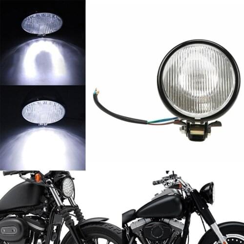 5Inch Motorcycle Retro Round LED Headlight Hi/Lo Beam For Suzuki Kawasaki