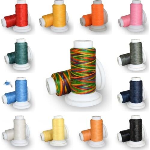50M/Roll 0.8MM Waxed Polyester Thread Thickness Flat Waxed Cord Sewing Line For Leather Jewelry Craft Stitching Thread Accessory