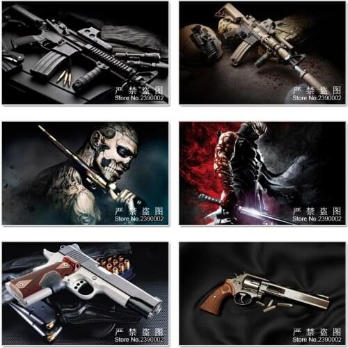 5D Firearms Diy Diamond Painting Arms Pictures Diamond Embroidery Mosaic Needlework Diamond Picture Home Decor Canvas Gift
