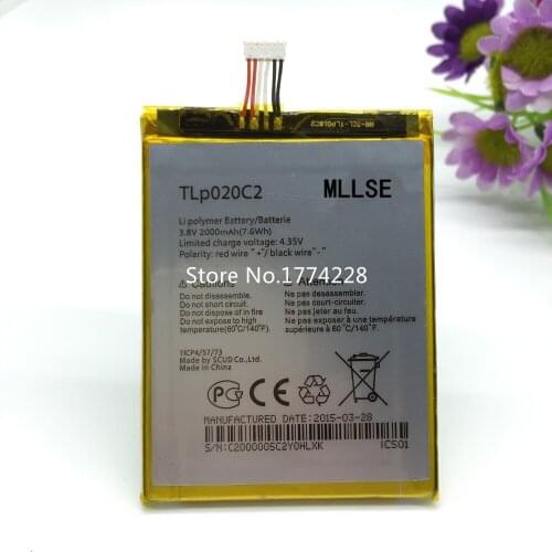 MLLSE TLP020C2 Battery for For Alcatel Idol x1s 6034R S950 Idol x 6037y 6040x 6032 TCL S950 Mobile Phone Battery Batteries