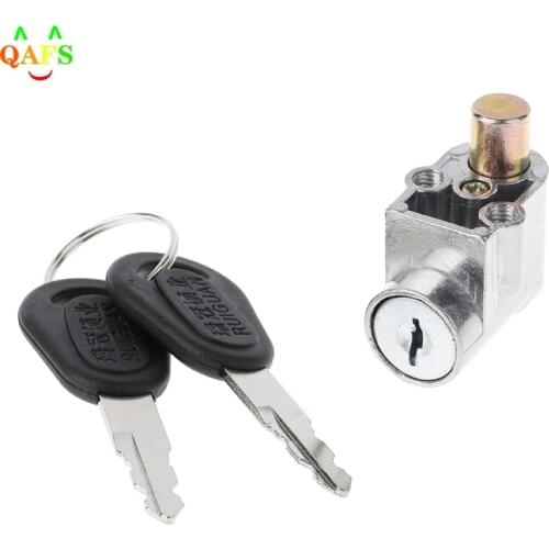 Ignition Lock Battery Safety Pack Box Lock + 2 key For Motorcycle Electric Bike Scooter E-bike