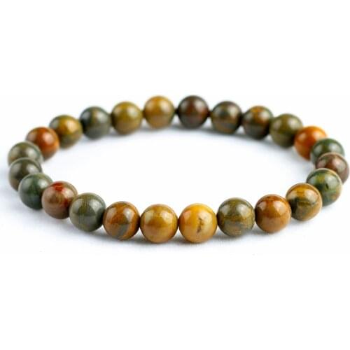 Natural Onyx Handmade Elastic Charm Stone Bracelets Women Men Unisex Beaded wrist Yoga Buddha Jewelry