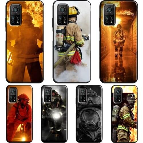 Firefighter Heroes Fireman Cool For Xiaomi Mi 11 Ultra Note 10 Lite Mi 9T 10T Pro A3 Coque For POCO X3 Pro M3 F1 F3 Case