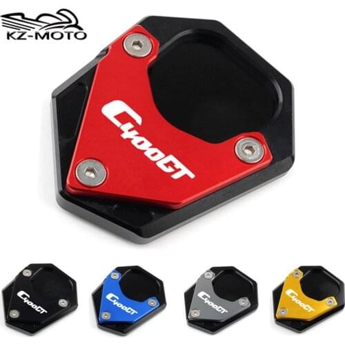For BMW C400X C400GT c400x c400gt 2019 2020 2021 CNC Aluminum Motorcycle Kickstand Extension Plate Foot Side Stand Enlarge Pad