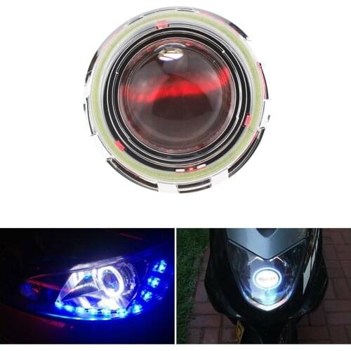 2PCS 60MM 70MM 80MM 90MM 100MM 120MM COB Daylight Car LED Light COB Angel Eye Circle Headlight Aperture Angel Eye fog lamp