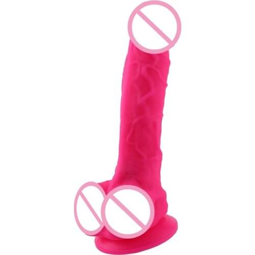 Hismith 9" Pink Silicone Dildo for Hismith Premium Sex Machine 6.9” Inches Insertable Length Quick Air Connector