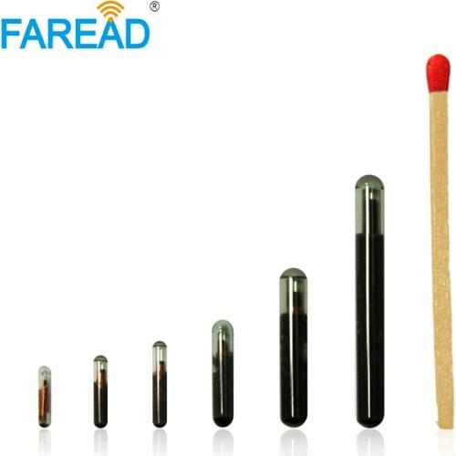 Identification Q5 T5577 3*13mm RFID Animal glass tag for tracking management 125KHZ UID/ID64/Manchester/Unique/64bit