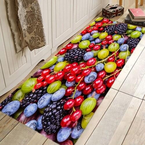 Colorful Fruit Season Hallway Carpets Kitchen Entrance Door Mat Anti-Slip Floor Rug Bathroom Area Hallway Free Shipping