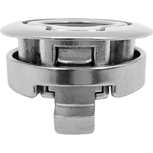 Marine Grade Cam Latch Flush Pull Hatch (2inch) - Deck Latch Lift Handle with Back Plate, Boat Hardware Accessories