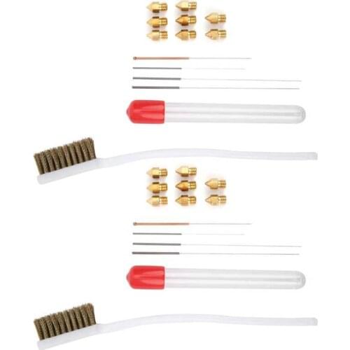 Socket set set tool 2 Set Nozzle Cleaning Needle Brush Kit for 3D Printer Professional Industrial Supplies Hand tools Tool Set