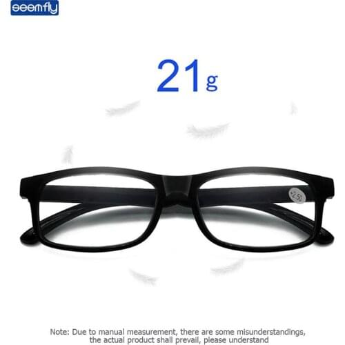Seemfly Reading Glasses Ultra-light Presbyopic Glasses Eyeglasses for Women and Men Clear Leans High Quality Magnifier 0 +1 +4