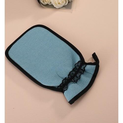 1pcs Bathing Gloves Exfoliator Two-sided Bath Glove Body Cleaning Scrub Mitt Rub Dead Skin Removal Bathroom Products