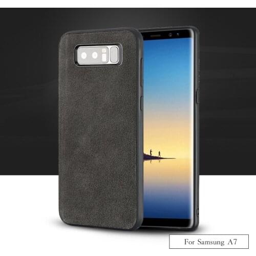 Luxury brand All-handmade genuine fur phone case For Samsung A7 Comfortable touch all-inclusive phone case