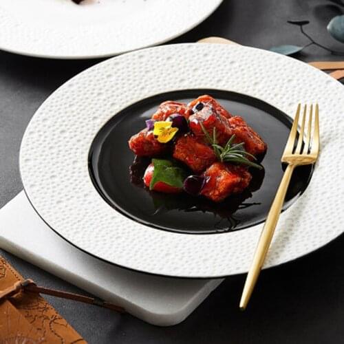 Nordic Western Steak Plate Restaurant Main Meal Pasta Plate Hotel Back Kitchen Tableware