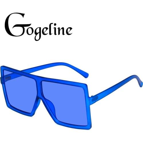 Sunglasses Big Square Women Sun Glasses Female Eyewear Oversize Eyeglasses UV400 Lens Shade Fashion Driving New Orange Blue