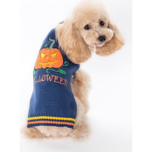 Pet sweater dog clothes halloween demon pet sweater teddy dog knit sweater autumn and winter clothing pet supplies teddy