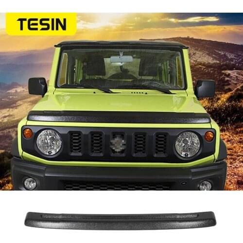 TESIN Car Front Stone Deflector Hood Protection Shield Sand Block Accessories for Suzuki Jimny 2019 2020