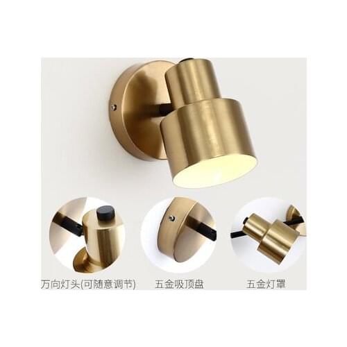 Vintage wall light aplique luz pared wood corridor bedroom bedside home deco bedroom lamp