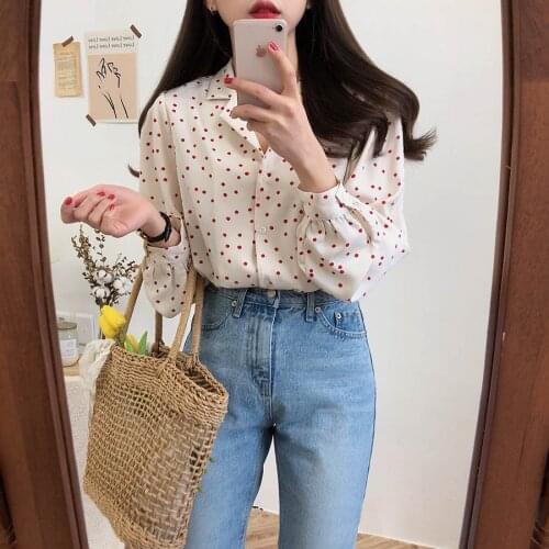 WAITSUN Polka Dot Blouses