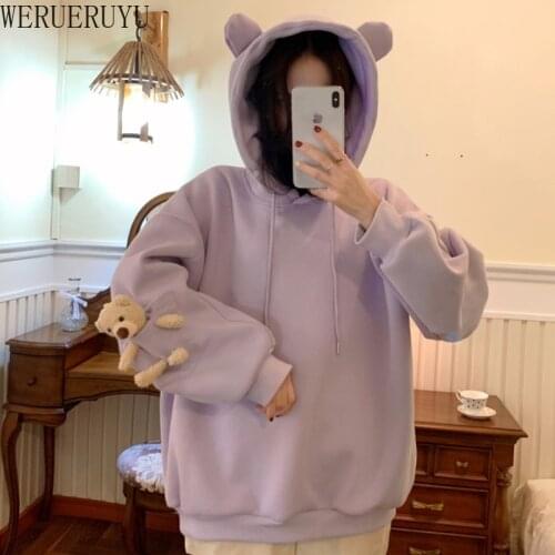 Женские флисовые толстовки WERUERUYU China At AliExpress