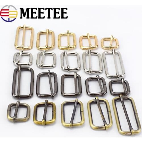 10/20pcs Belt Buckles Roller Pin Buckles Handbag Strap Metal Slides Tri-glides Adjuster For Bag DIY Garment Accessories F2-12