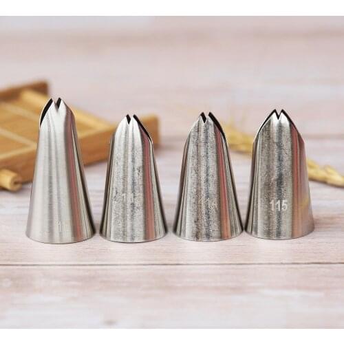 #112 #113 #114 #115 Leaf Piping Nozzle Icing Tip Pastry Tips Cup Cake Decorating Baking Tools Bakeware Create Leaves Large Size