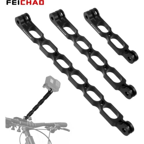 Aluminum Phone Selfie Handgrip Extension Arm Helmet Mounting Rod Bracket for GoPro for Insta360 One R X for Osmo Action Cameras