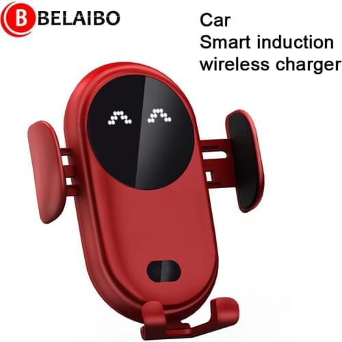 Smart Car Wireless Charger Magnetic 10W Wireless Fast Charging Device For iPhone12 Huawei Mate 30 Pro Xiaomi9 phones