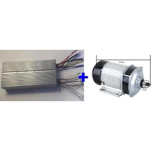 Fast Shipping 1800W 72V DC 36 mofset 1pc brushless motor + 1pc controller E-bike electric bicycle speed control