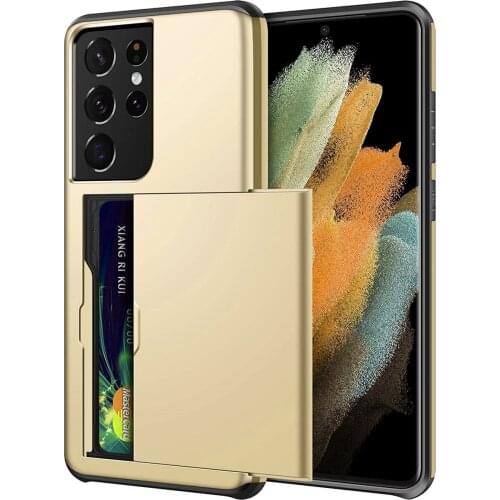 For Samsung Galaxy S21 Ultra Phone Case Galaxy S 21 Ultra Wallet Case Card Slot Dual Layer Cover For For Galaxy S21 Plus Case