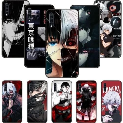 Phone Case For Samsung Galaxy A 50 51 71 70 7 5 10 20 30 40 41 21 S E Black Cover Funda 3D Shell Anime Tokyo Ghoul KANEKI KEN