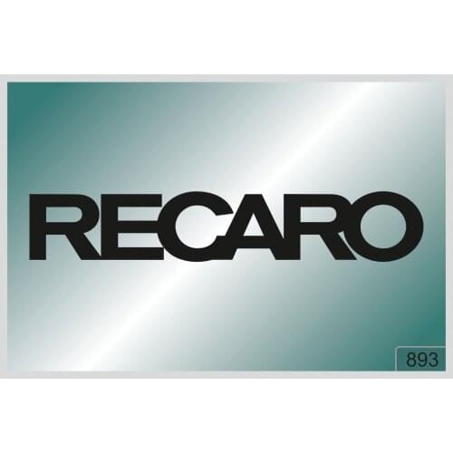 For RECARO -2 pcs. stickers HIGH QUALITY DECALS different colors 893