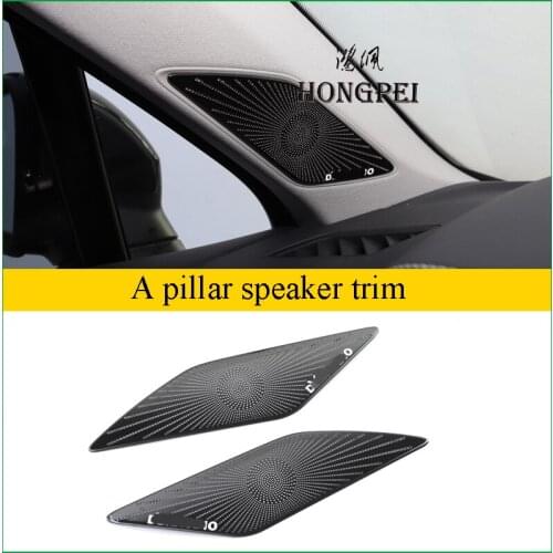 For Volkswagen Touareg 2019 Car Interior A-pillar A pillar Speaker Loudspeaker Horn Cover Sticker Trim Decoration