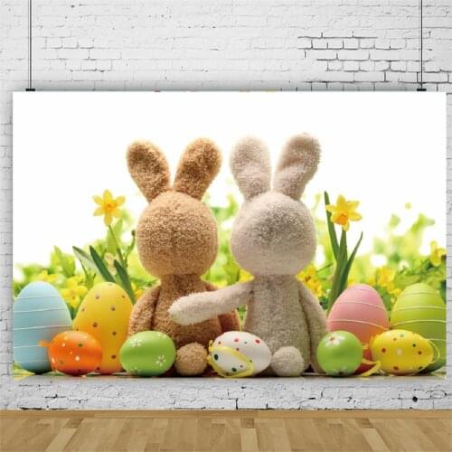 Cute Rabbit Birthday Party Backdrop Photography Background Photo Booth Studio Decor