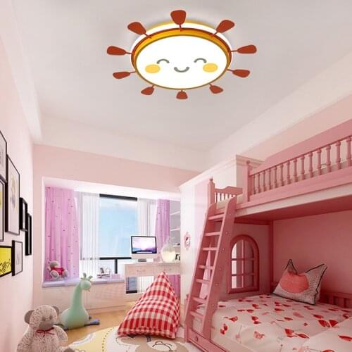 Italy Round led ceiling Light Novelty study surface lighting sitting room kindergarten Led Sun Ceiling Lamp Nordic home Lighting