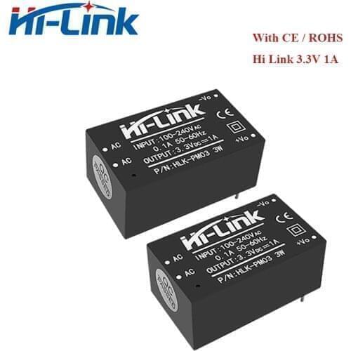 50pcs/lot Hi-Link hot sale 220V to 3.3V 3W mini power supply module intelligent household switch ac dc transformer HLK-PM03