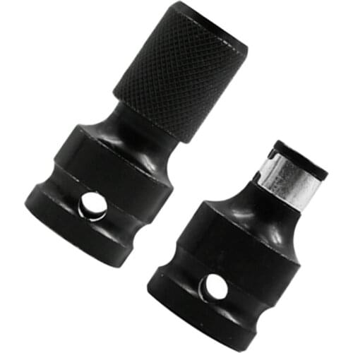 Kit Drill Bit Chuck Adapters 2Pcs Conversion Tungsten Steel 50x23x18mm