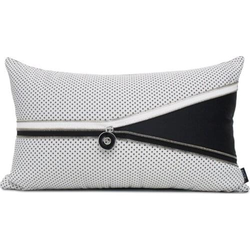 Nordic Zipper Cushion Cover Home Decorative Bedroom Sofa Square Pillowcase Patchwork Throw Pillowcase 45x45cm/30x50cm