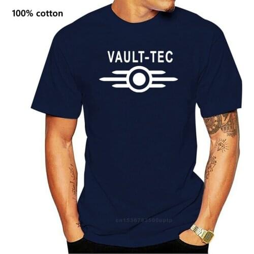 Tops New Arrival New Vault Tec Logo Gaming Video Game Fallout 2 3 4 Tees Tops T-Shirts Men Creative Classic Apparel Tee