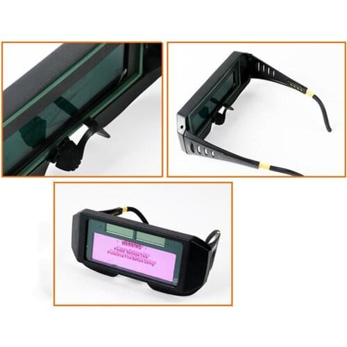 Glasses Solar Powered Automatic Dimming Darkening Professional Eye Protection Glasses Anti- Safety Glasses