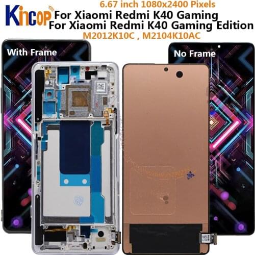 Original for Xiaomi Redmi K40 Gaming LCD With frame Touch Screen Digitizer For Xiaomi Redmi K40 Gaming Edition K40Gaming Display