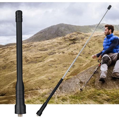 SC-870 Handheld Radio Telescopic Antenna VHF UHF 144/430MHz 41cm length adjustable for Baofeng UV-5R UV Series Walkie Talkie