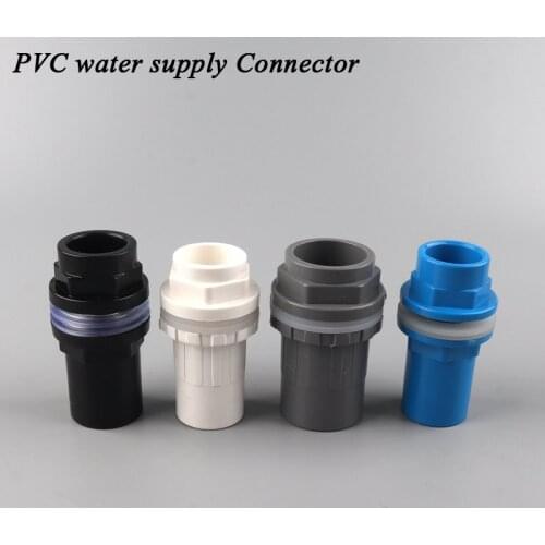 10Pcs PVC Pipe Connector 20 25 32 40 50mm Fish tank water connection Garden irrigation aquarium water supply tube Plastic union